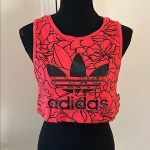 Adidas Pharrell Williams Floral Print Crop Top size Small